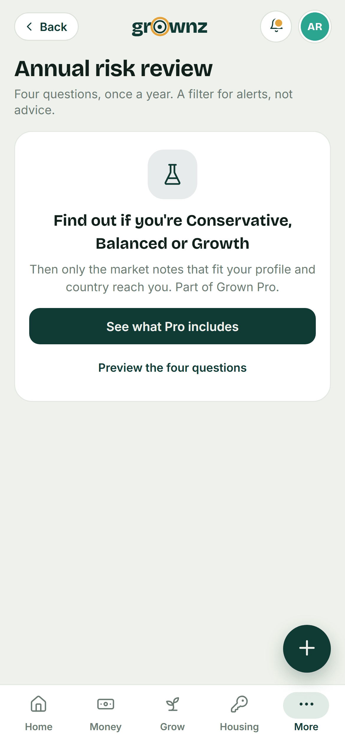 Design preview: Annual risk review, four questions